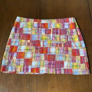 28:05 - J.Crew Nantucket Madras Patchwork Mini Skirt